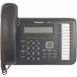 Panasonic Phone Black Digital 3-line LCD W Backlight 24 CO Key Full Duplex for sale online 