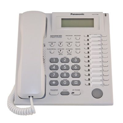 Panasonic KX-T7736 24-Button White Display Phone Refurbished 