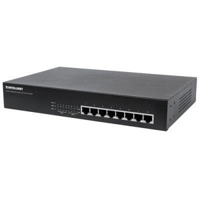 Intellinet 8-Port Gigabit Ethernet PoE+ Switch (560641)