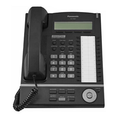 Panasonic KX-T7630 Digital Telephone, 24 Buttons, Speakerphone, 3-Line LCD Display (Refurbished)