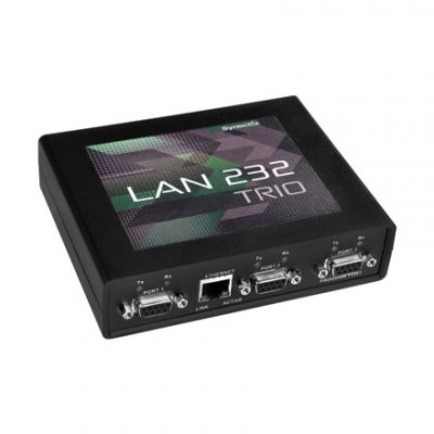 Synectix LAN 232 Trio - 3 Asynchronous RS-232 to Ethernet LAN Connection (New) 