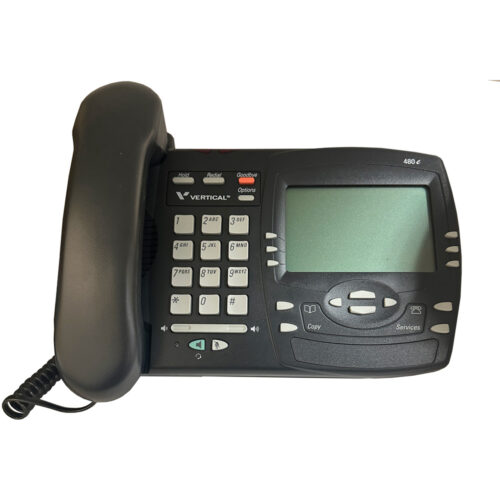 Vertical Aastra 480e Single Line Analog Phone (A1262-2300-10-15)
