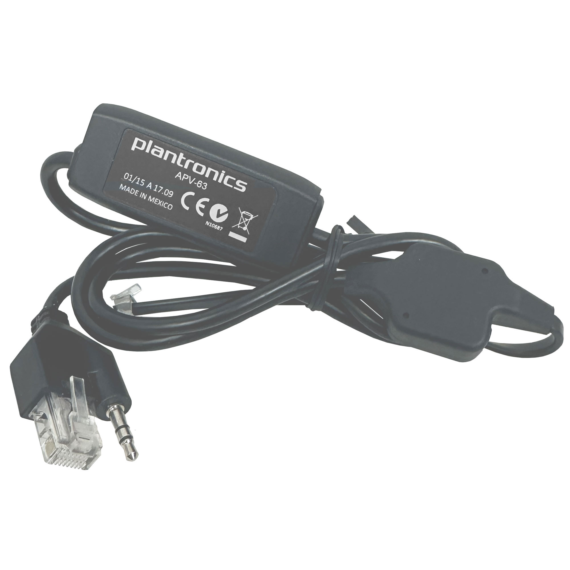 Plantronics APV-63 Electronic Hook Switch (EHS) Cable for Avaya Phones