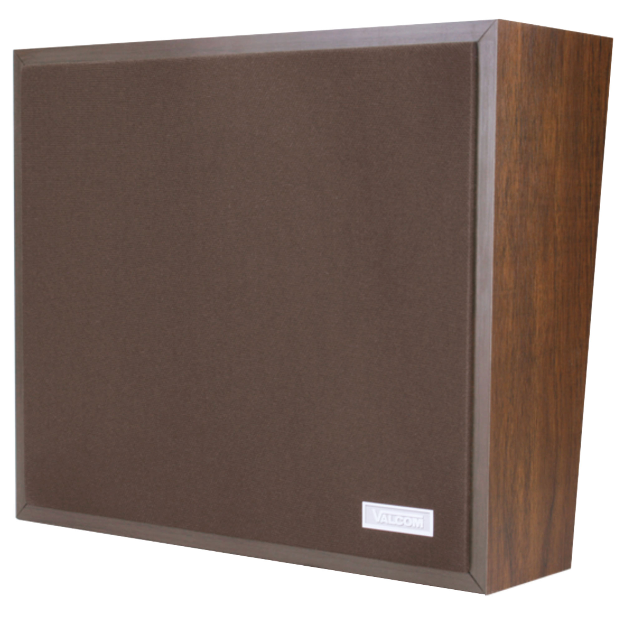 Valcom V-1063A Angled Woodgrain Wall Speaker Talkback