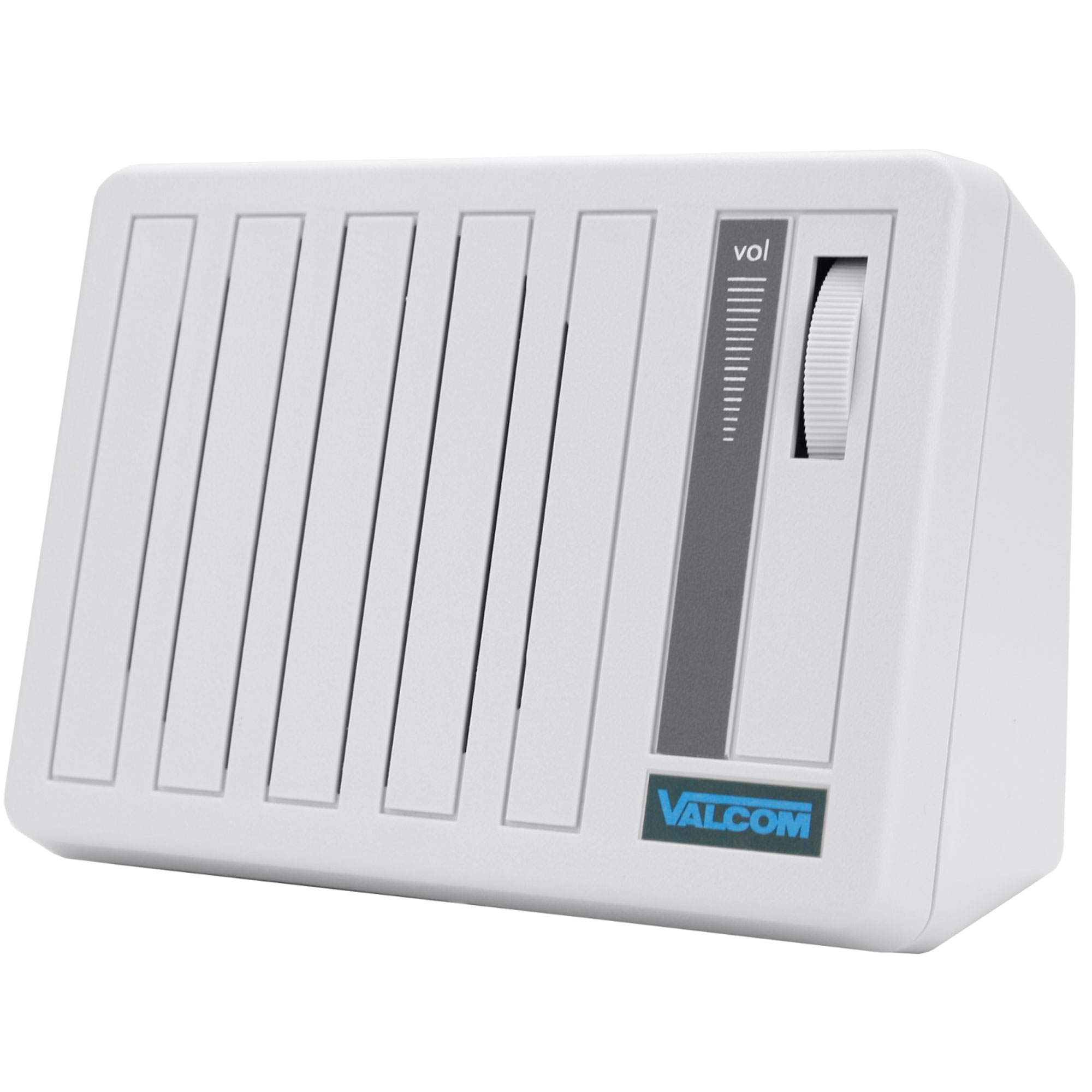 Valcom V-763-W Desktop/Wall Speaker, One-Way, White